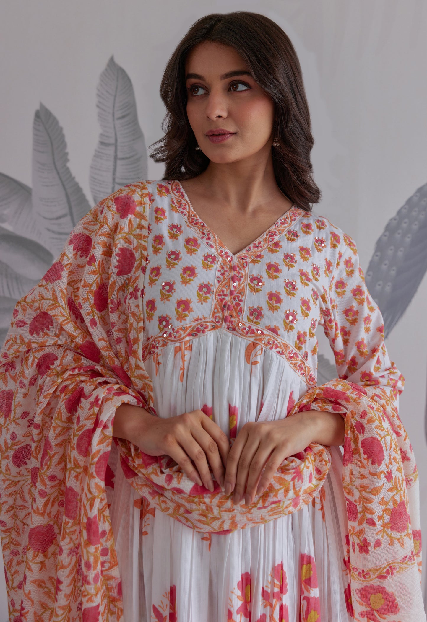 Kurta With Pants Suit Set With Dupatta - Set Of 3