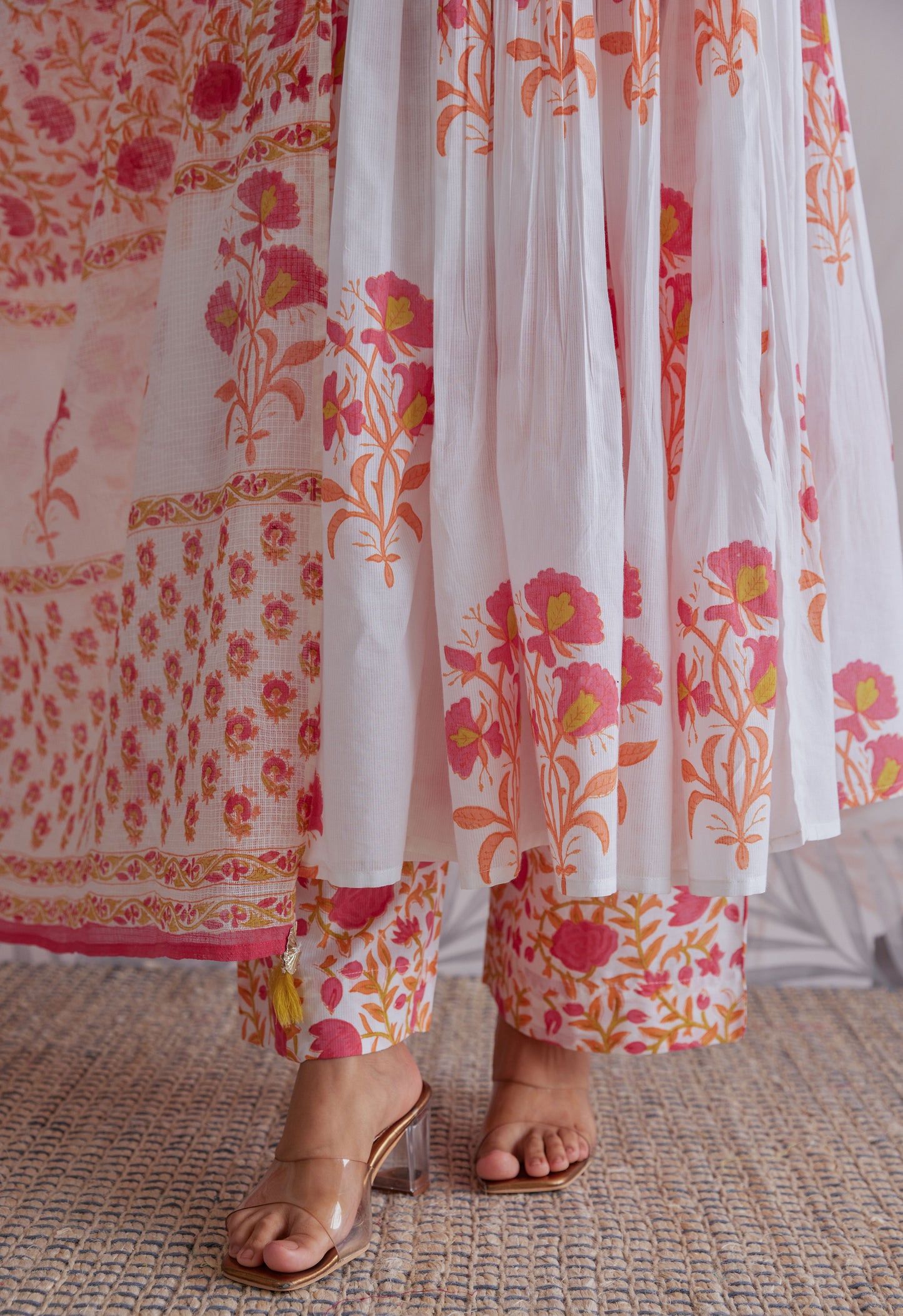 Kurta With Pants Suit Set With Dupatta - Set Of 3