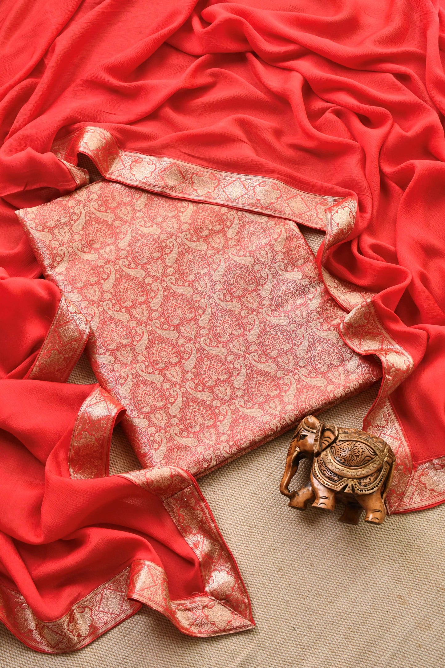 Banarasi Brocade silk Unstitched Suit