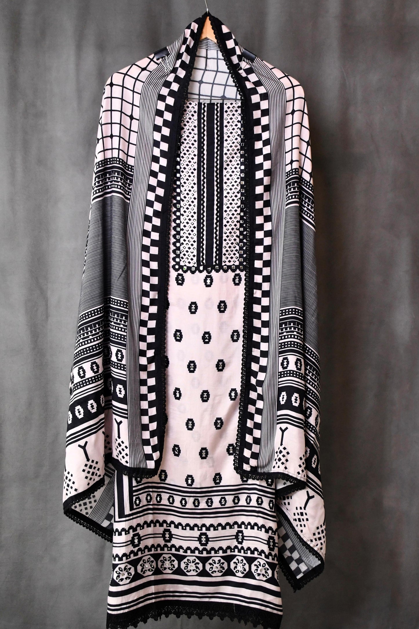 Pure Modal Muslin unstitched Suit