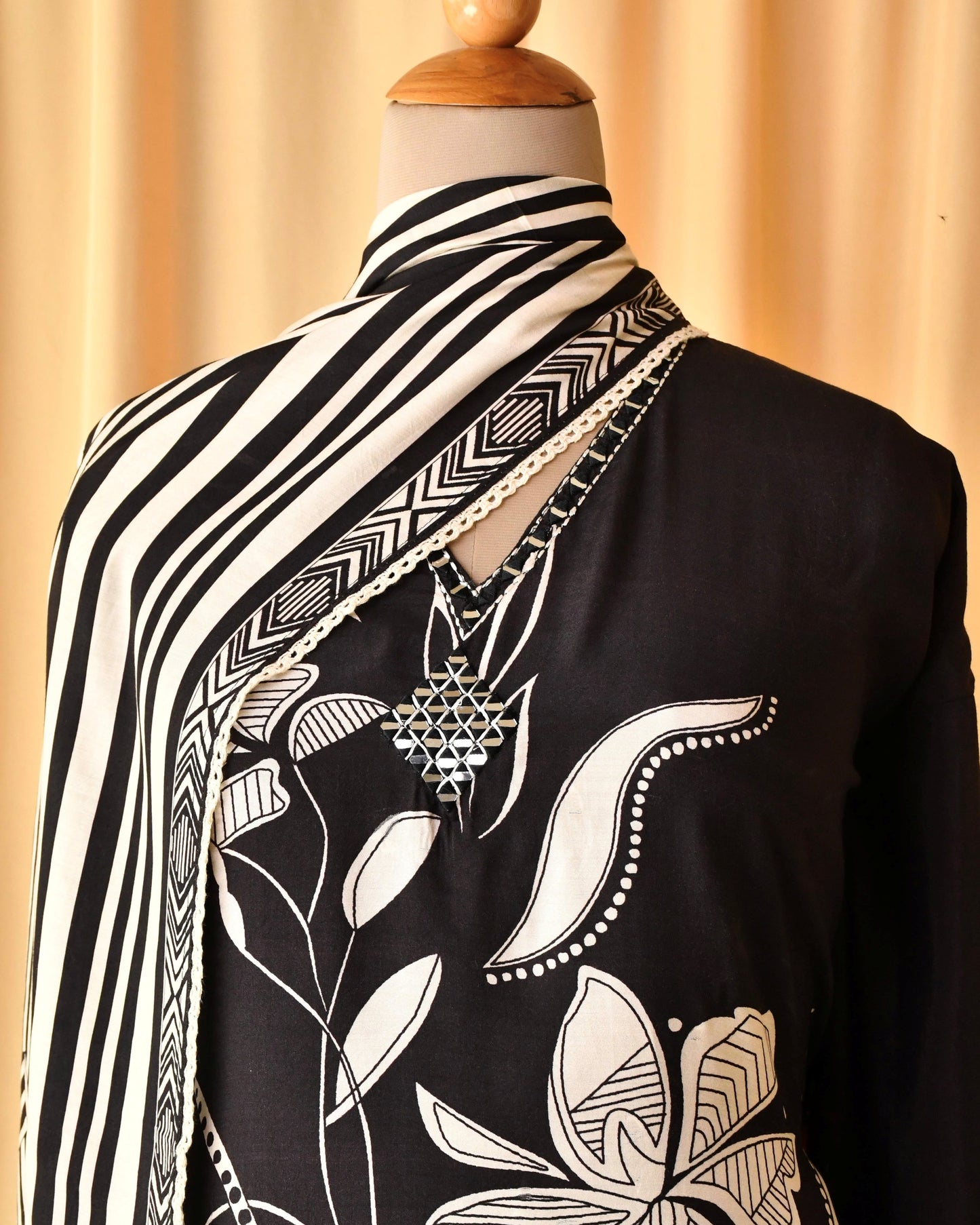 Pure Muslin Unstitched suit
