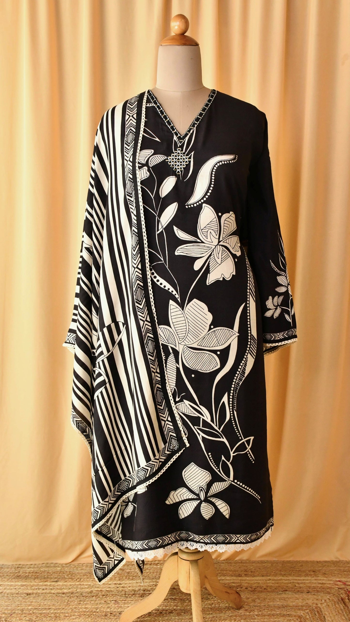 Pure Muslin Unstitched suit