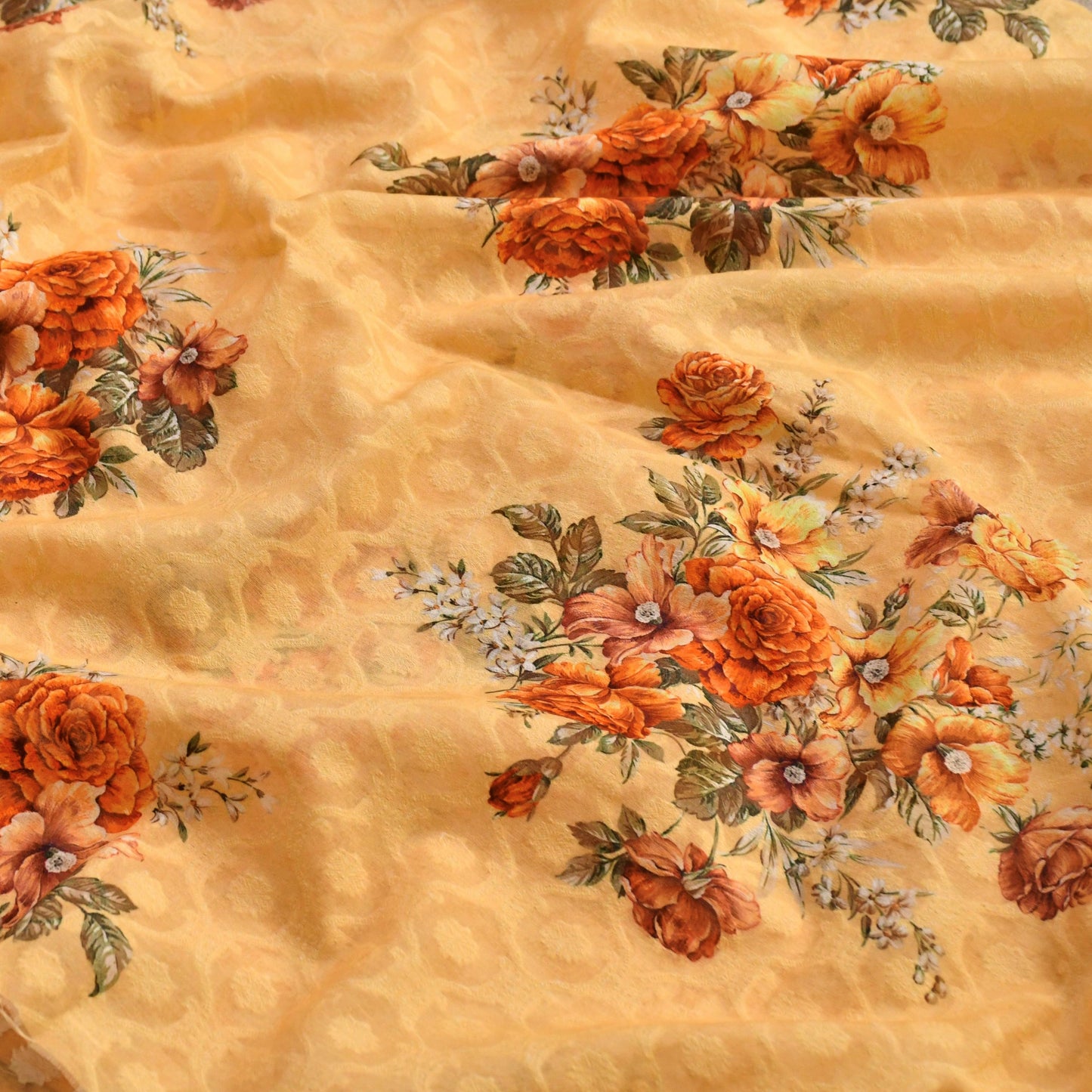 Mul Chanderi Self Weaved Unstitched Suit