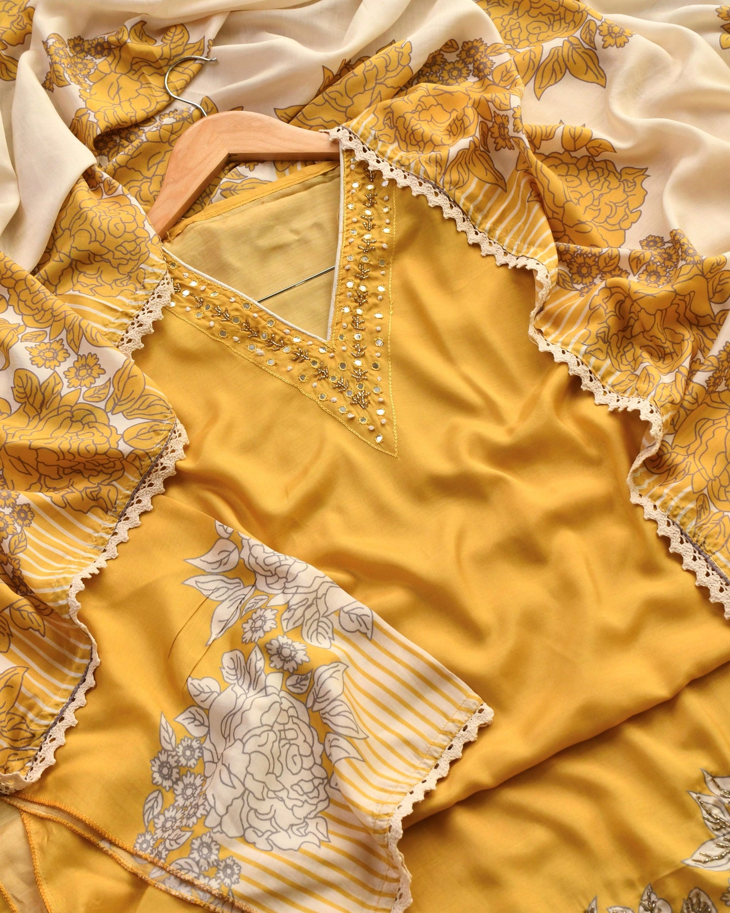 Pure Muslin Unstitched suit