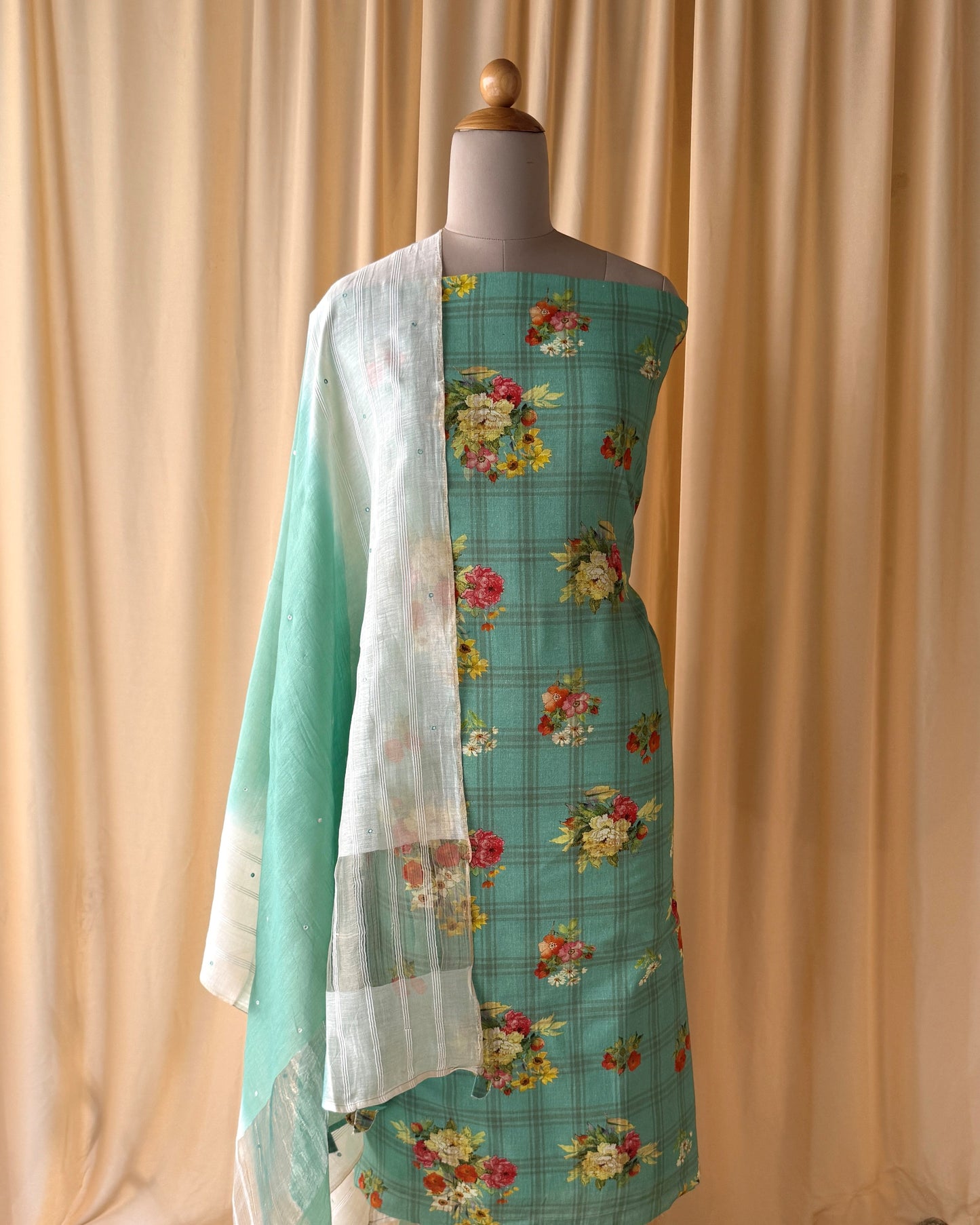 Premium Handloom Cotton Unstitched Suit