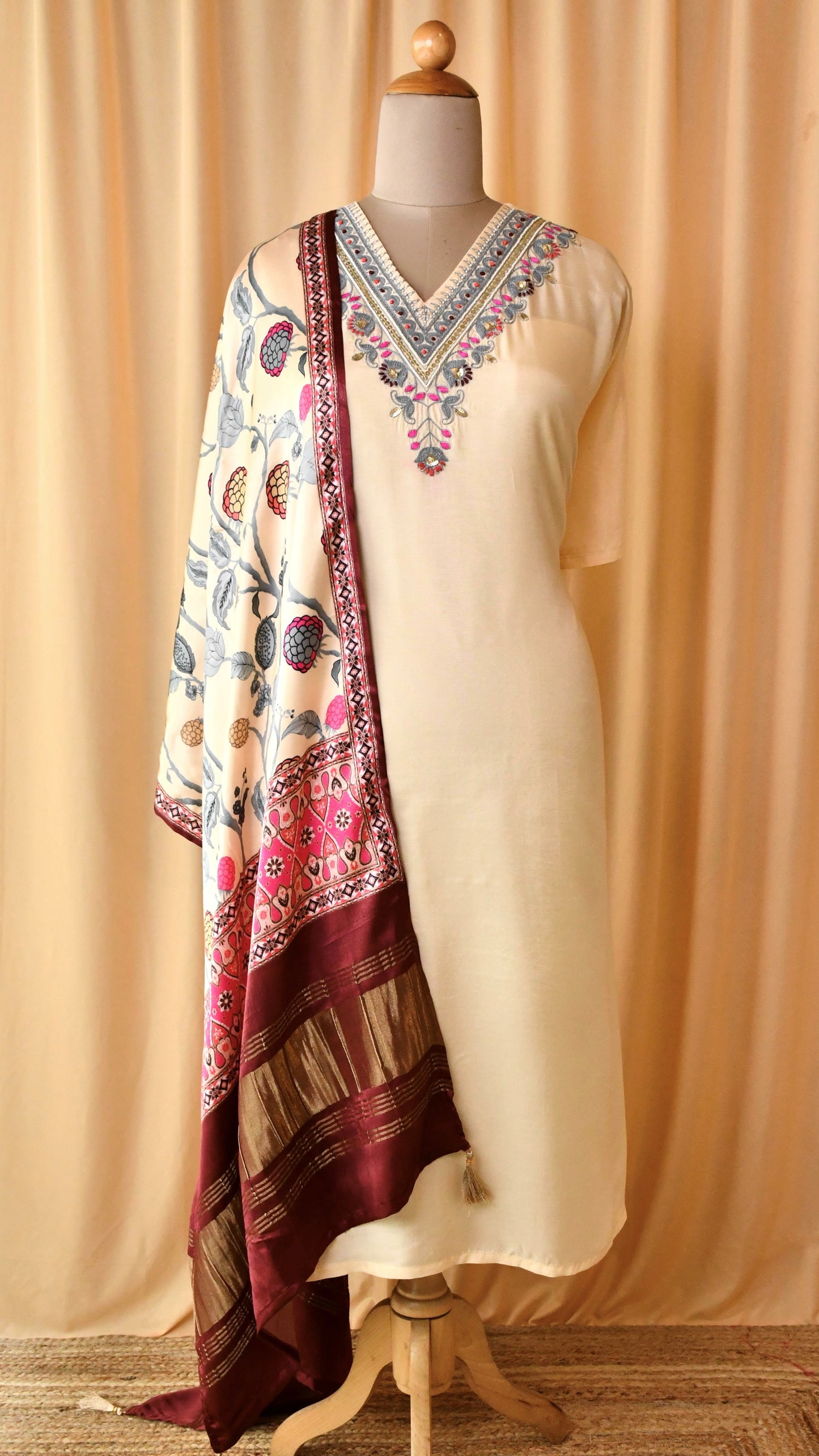 Pure Muslin Unstitched suit
