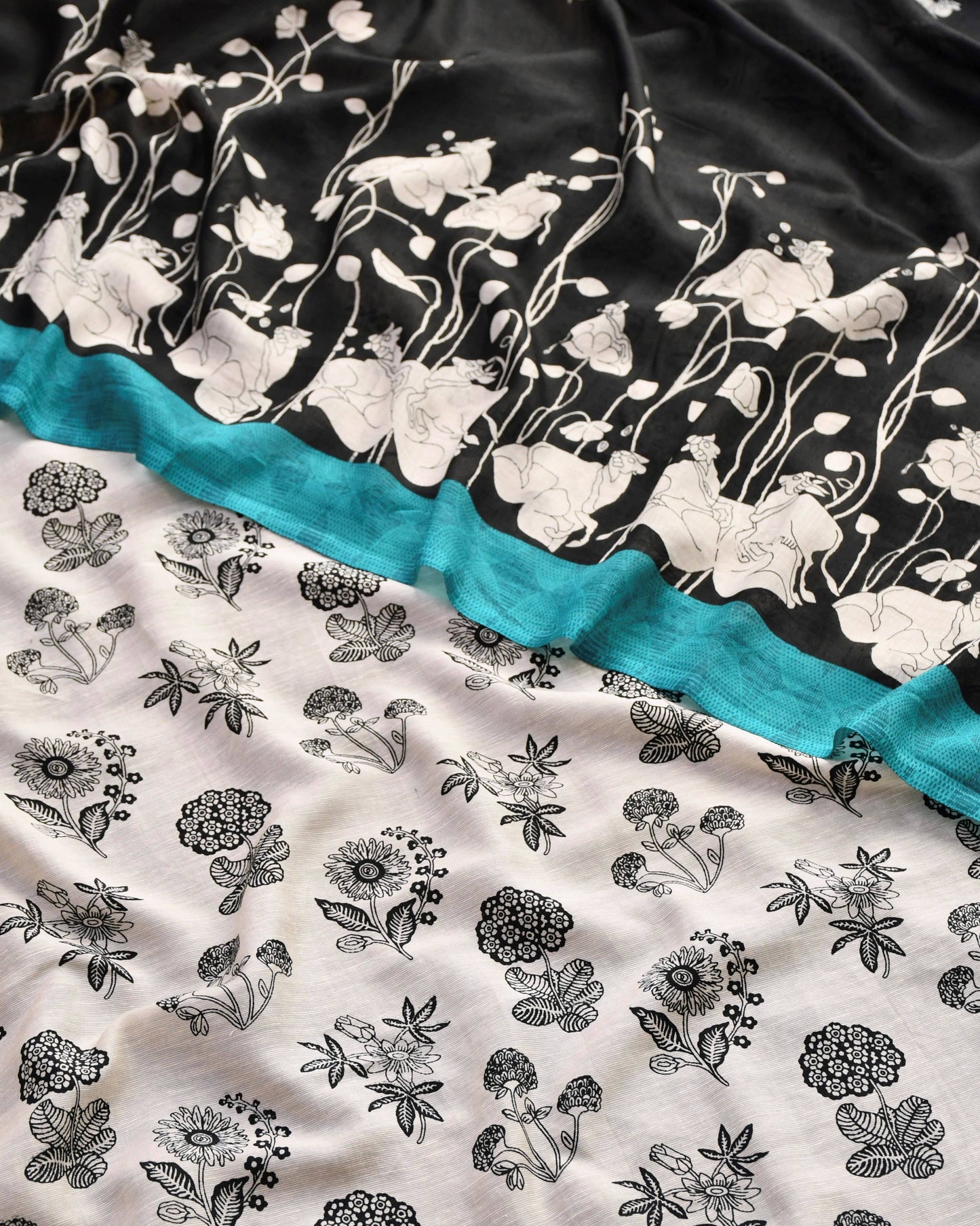 Pure Linen Unstitched Suit Set