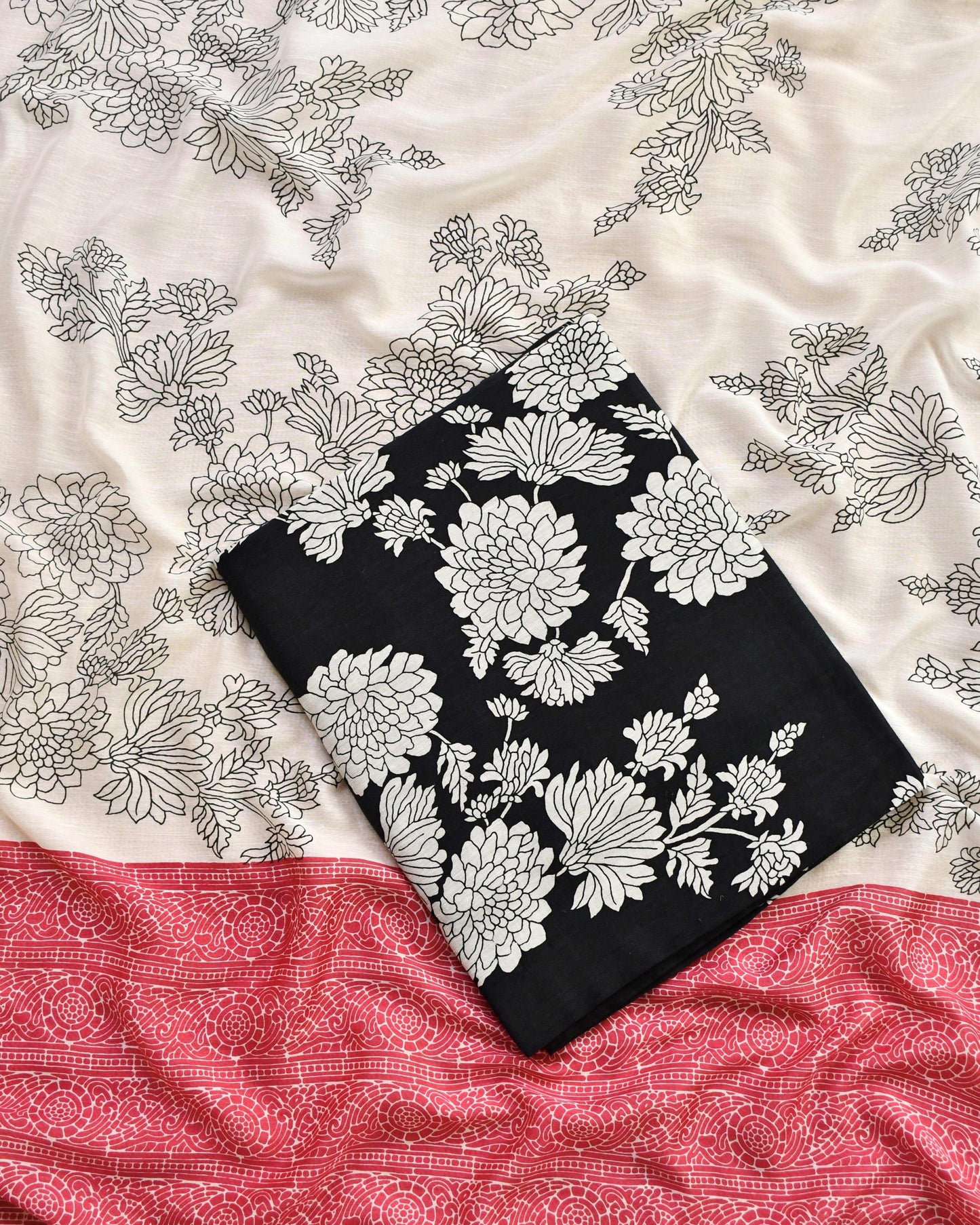 Pure Linen Unstitched Suit Set