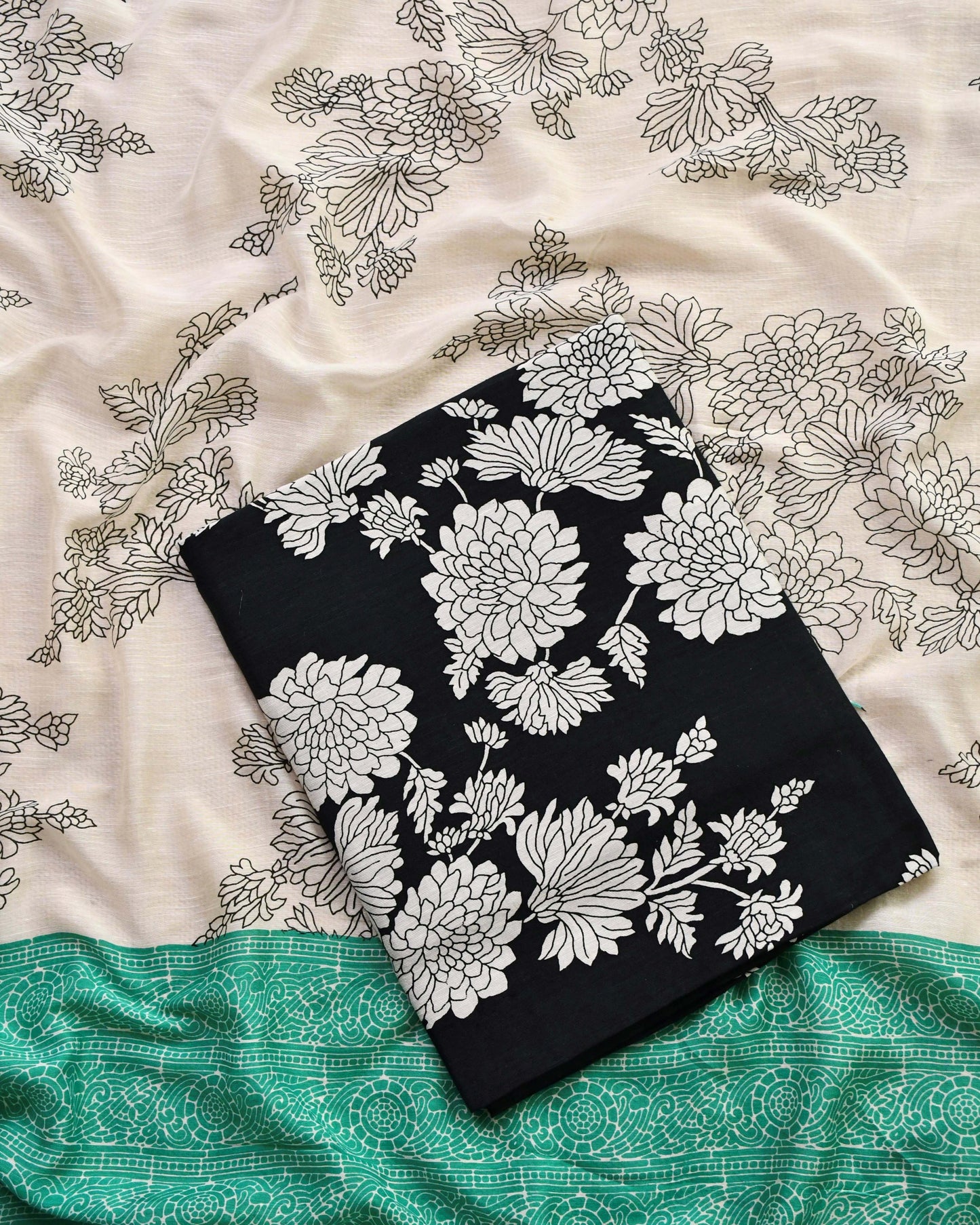 Pure Linen Unstitched Suit Set