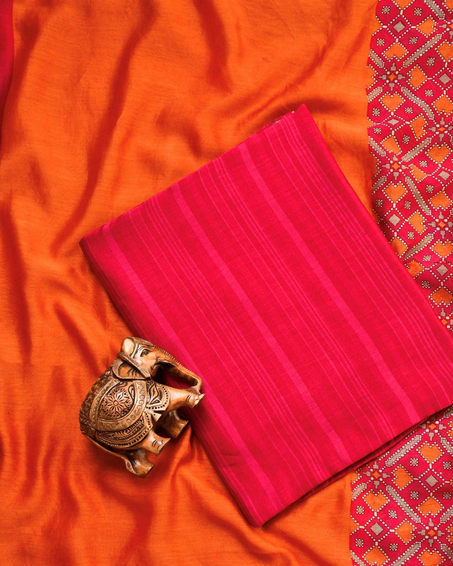 Pure Maheshwari Silk Unstitched Suit