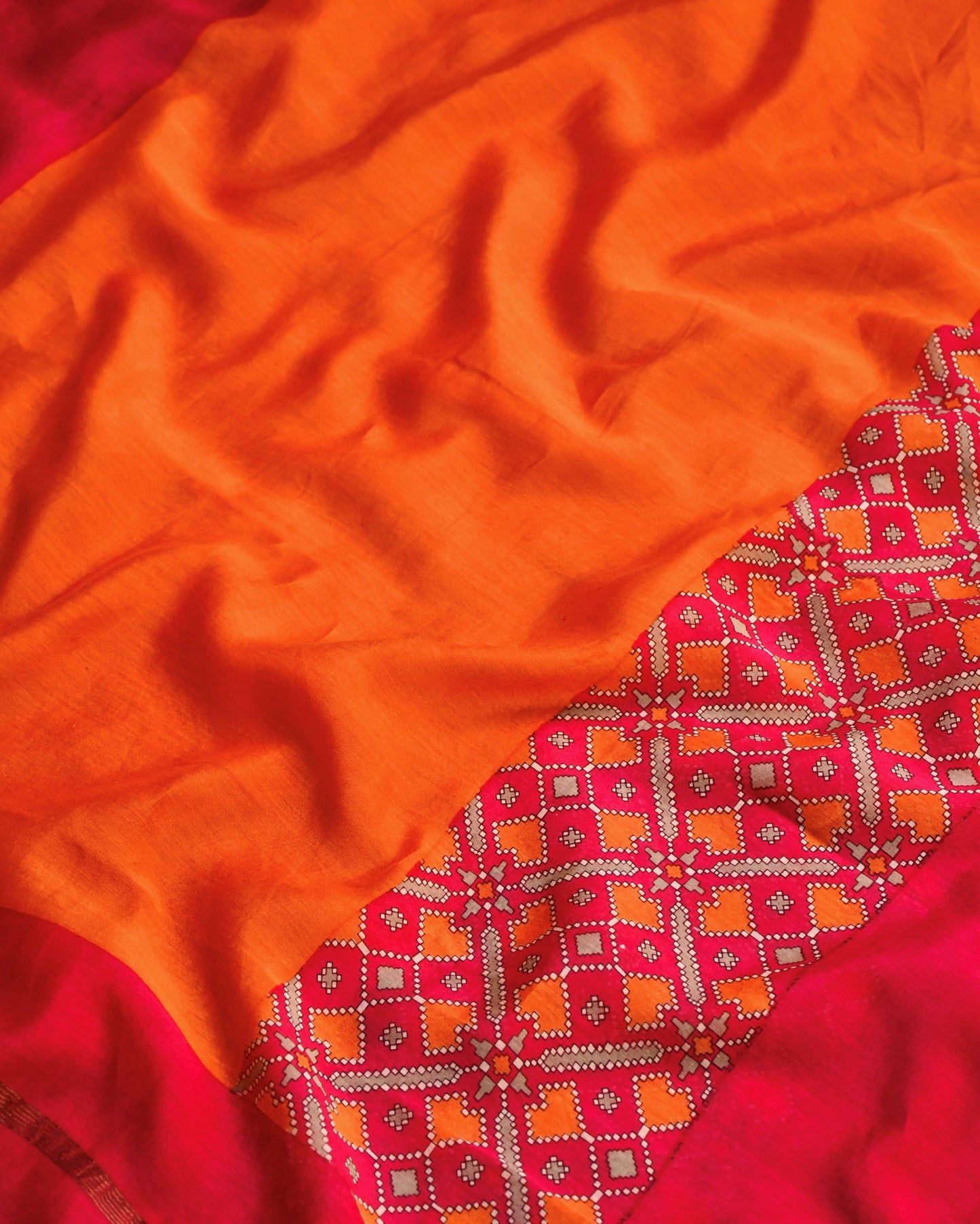 Pure Maheshwari Silk Unstitched Suit