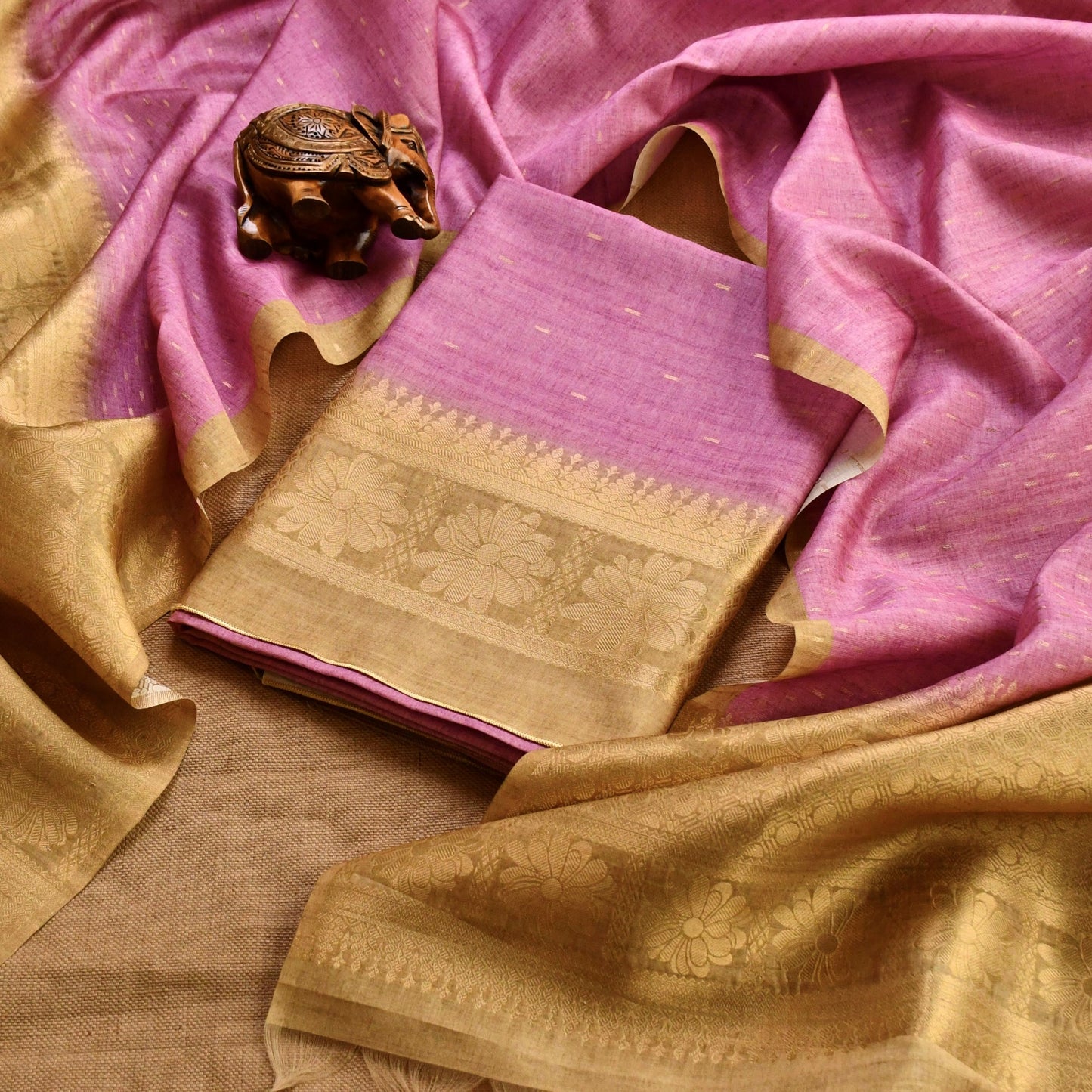 Regal Banarasi Unstitched Suit Set