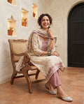 Embroidered Crushed Tissue Silk Unstitched Suit Set with Dupatta