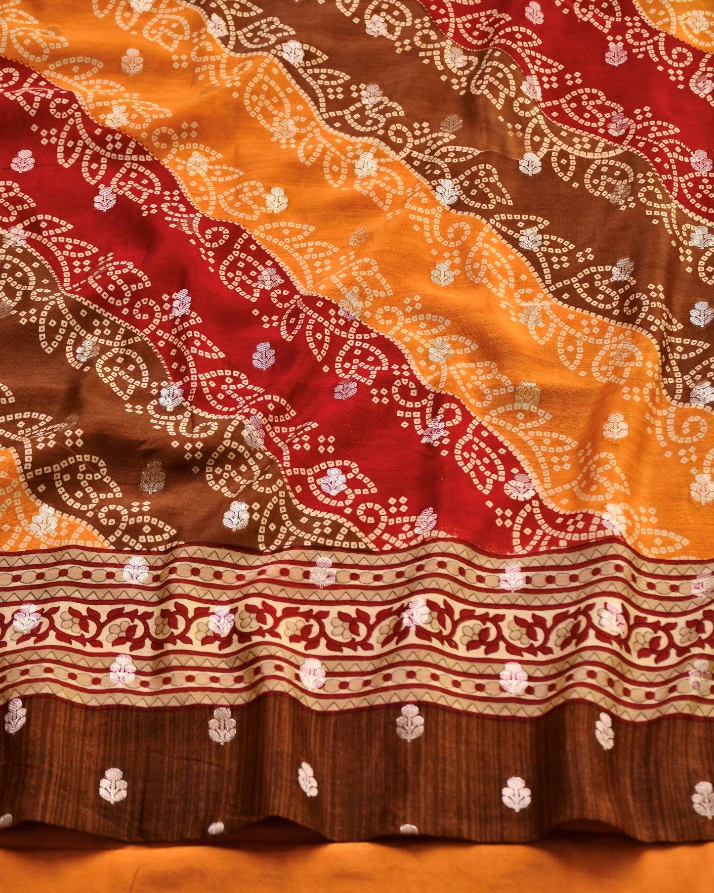 Pure Maheshwari Silk Zari Work Unstitched Suit