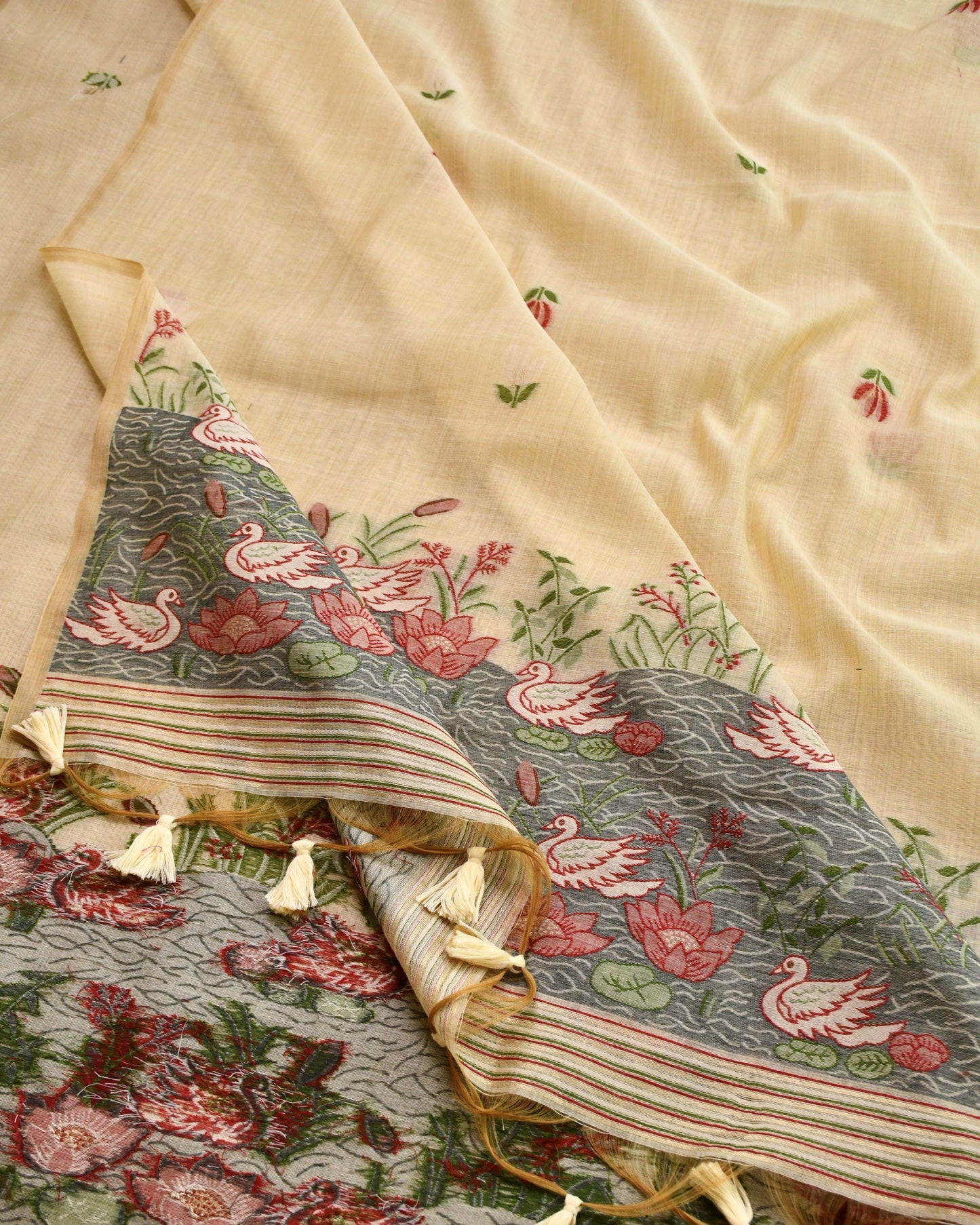 Exquisite Jamdani Handwoven Unstitched Suit Sets | Pastel Collection
