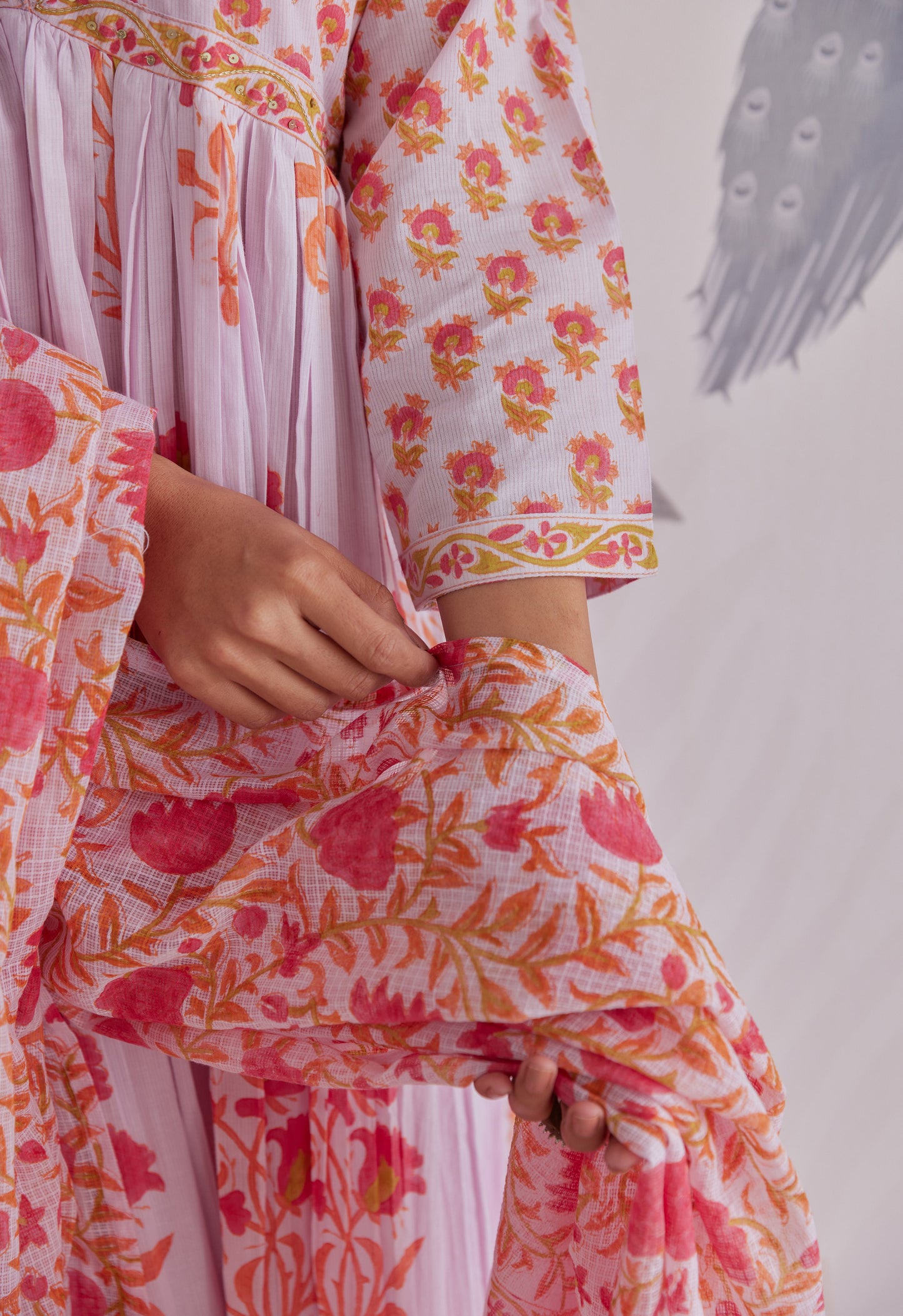 Kurta With Pants Suit Set With Dupatta - Set Of 3
