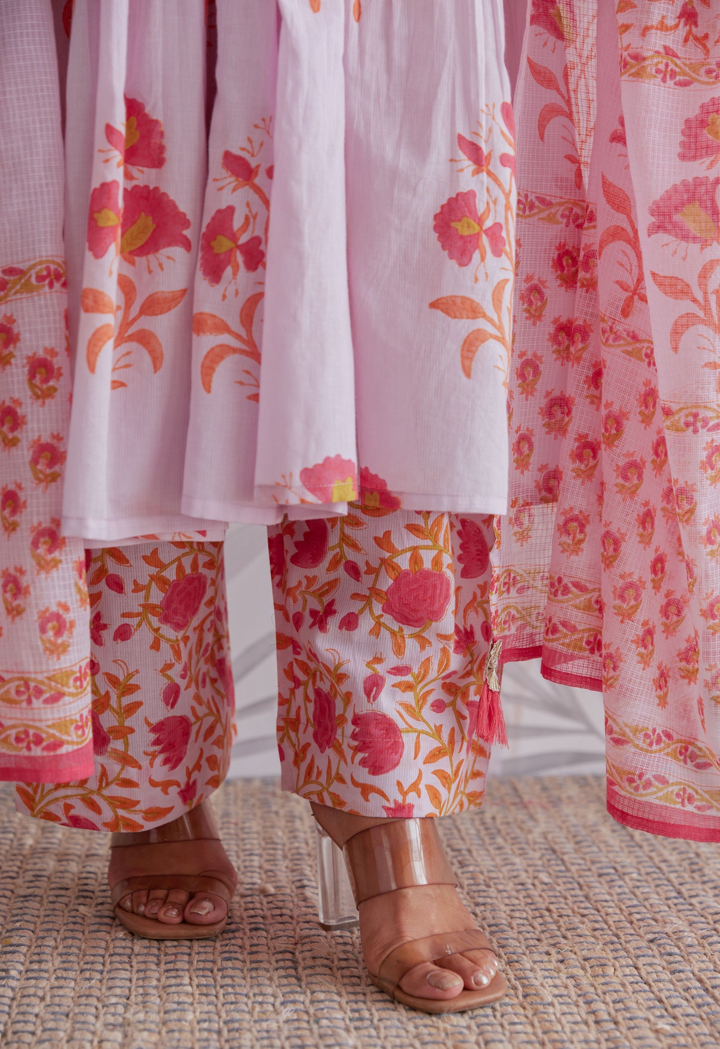 Kurta With Pants Suit Set With Dupatta - Set Of 3