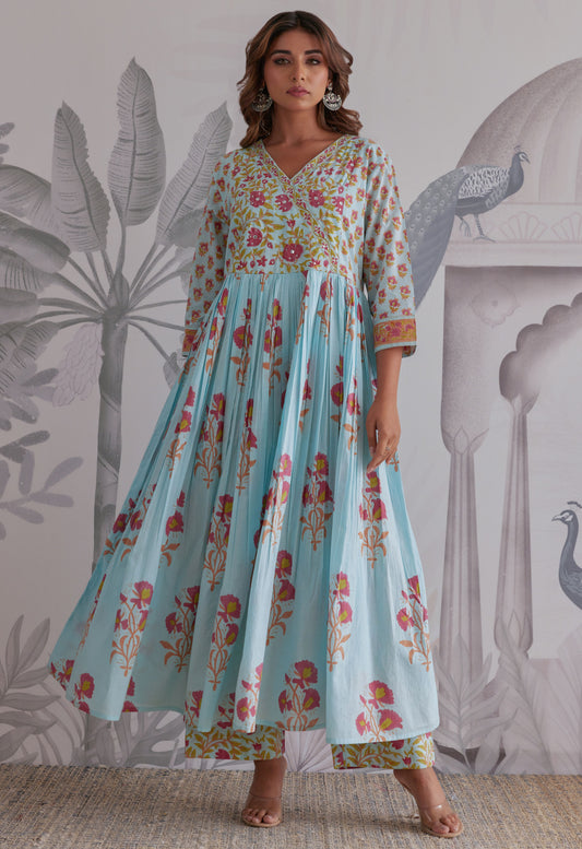 Kurta With Pants Suit Set With Dupatta - Set Of 3
