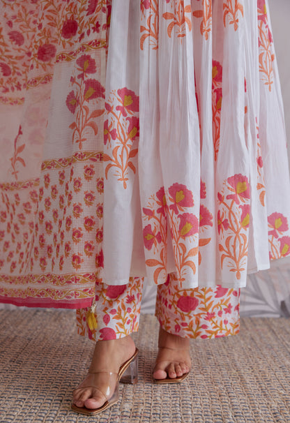 Kurta With Pants Suit Set With Dupatta - Set Of 3
