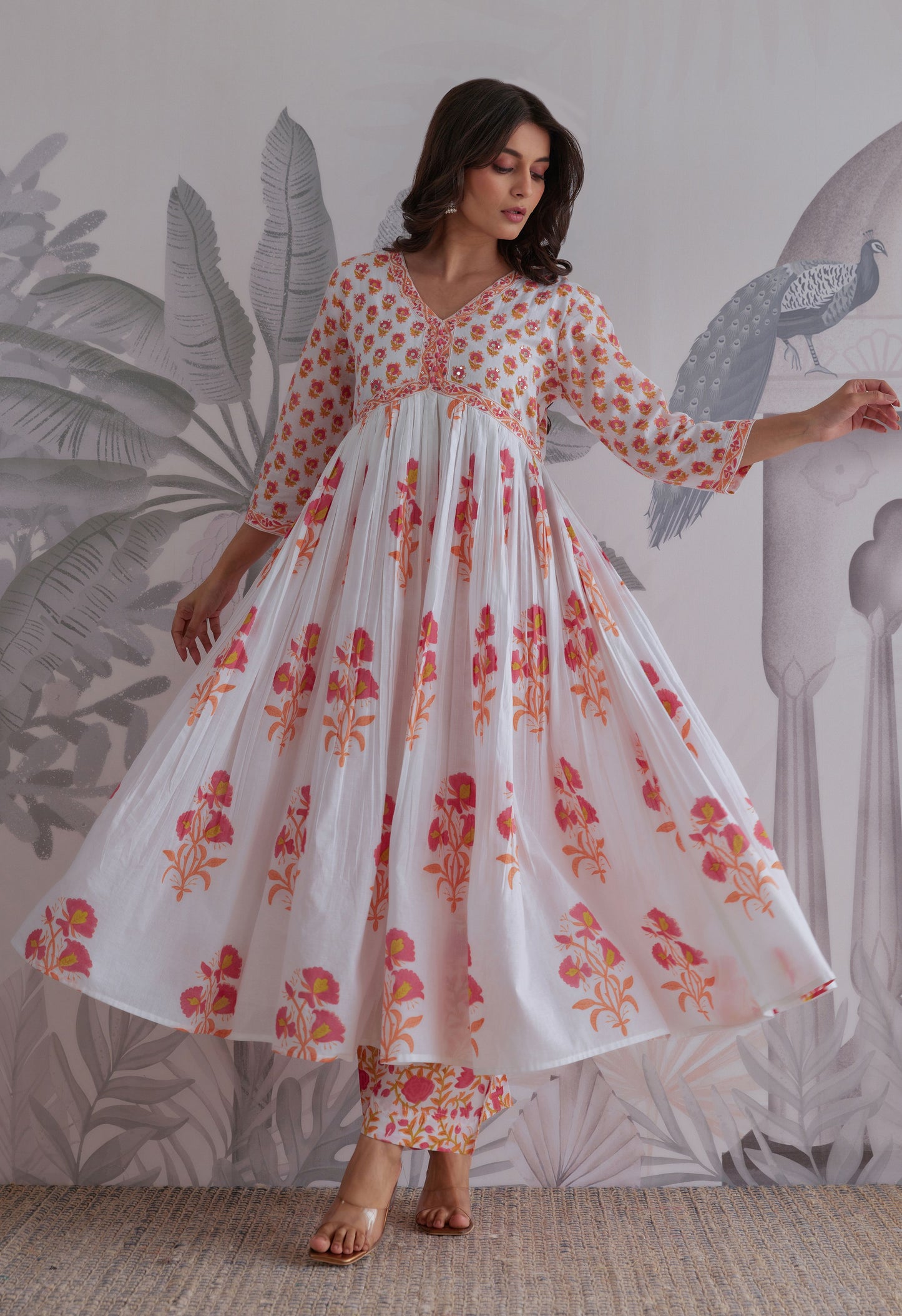 Kurta With Pants Suit Set With Dupatta - Set Of 3