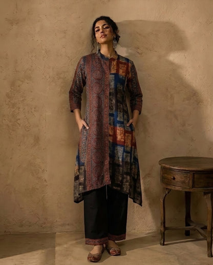 Modal Muslin Printed Kurta with Pant Set – 2 Piece