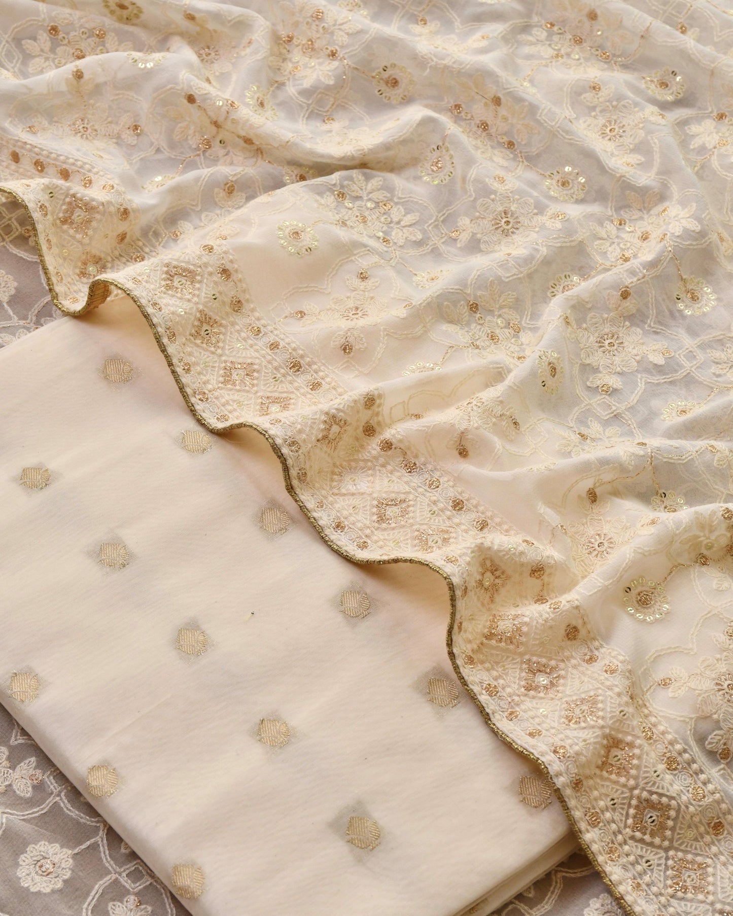 Pure  Banarasi Silk Unstitched Suit