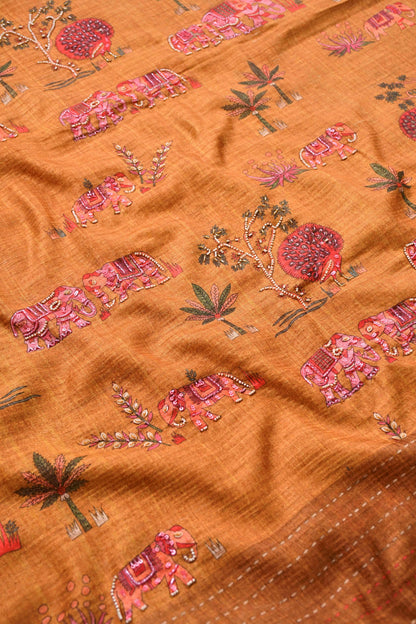 Pure Bhagalpuri Silk Unstitched Suit