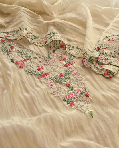 Premium Crushed Tissue Silk Unstitched Suit