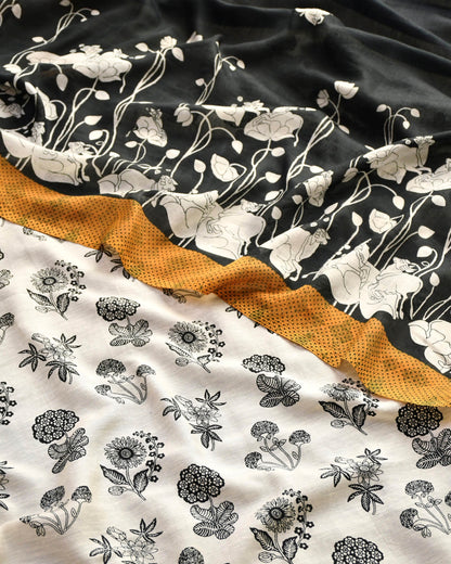 Pure Linen Unstitched Suit Set