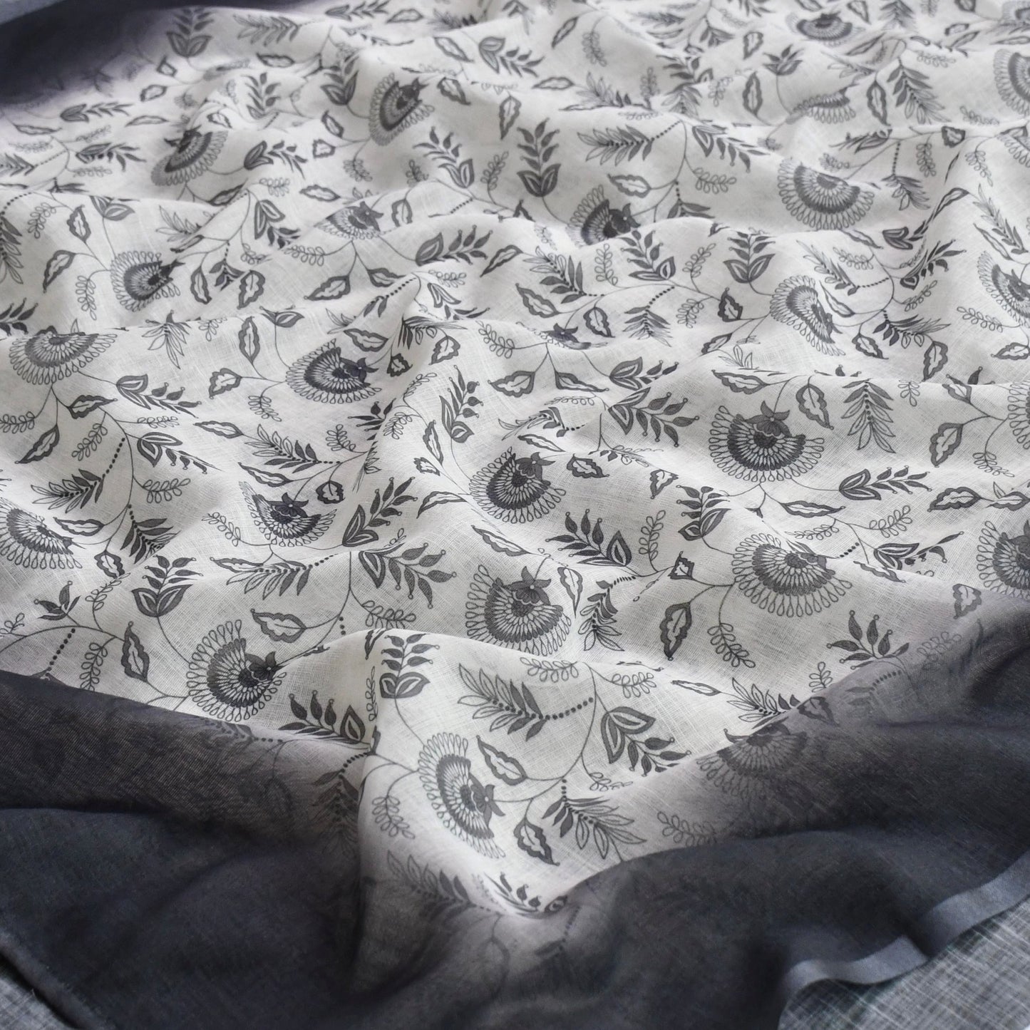 Cotton Pearl Work Unstitched Suit