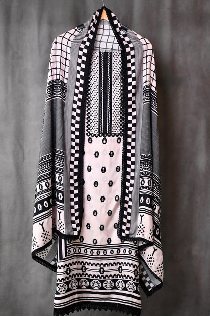 Pure Modal Muslin unstitched Suit