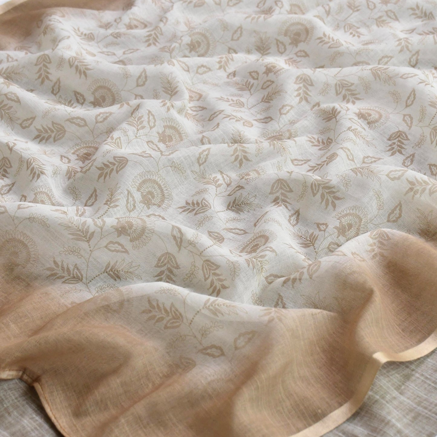 Cotton Linen unstitched Suit