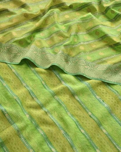 Pure  Silk Zari work Unstitched Suit