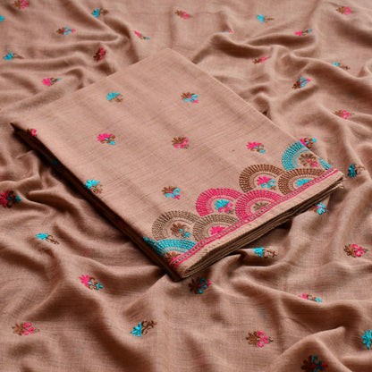 Pure Linen Embroidered Unstitched Suit