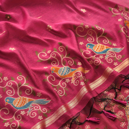 Jamdani Weaving Unstitched Suit Set