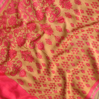 Pure Mul chanderi Unstitched Suit