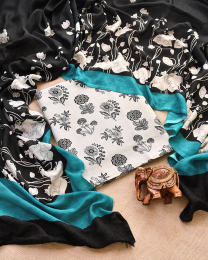 Pure Linen Unstitched Suit Set