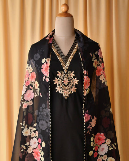 Cotton Chanderi Unstitched suit