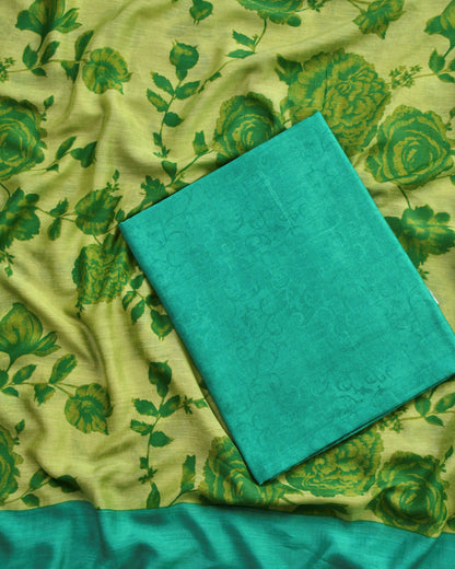 Pure Linen Unstitched Suit Set