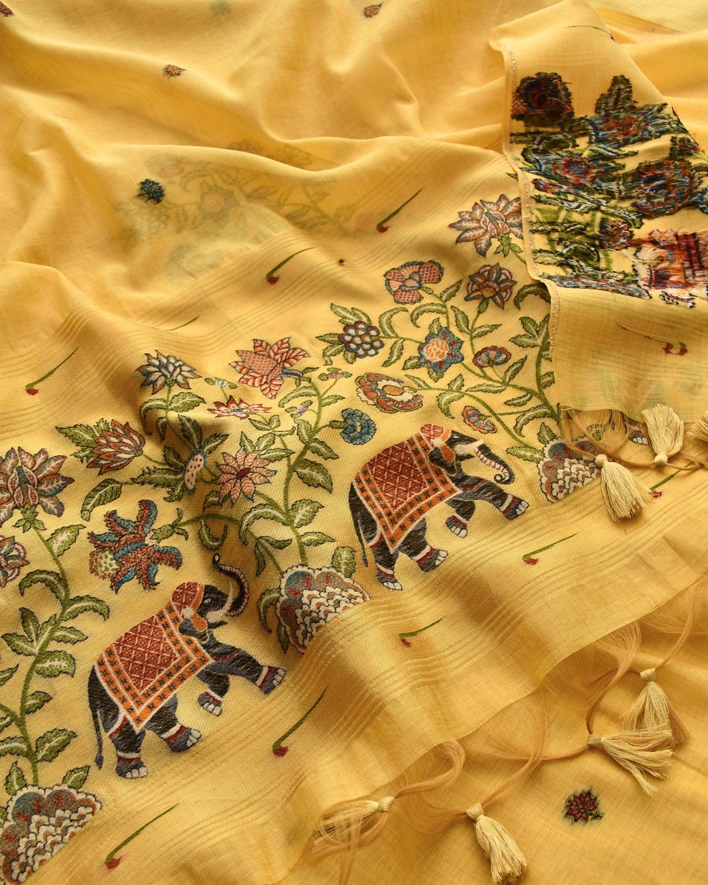 Premium Jamdani Weave Unstitched Suit Set with Dupatta