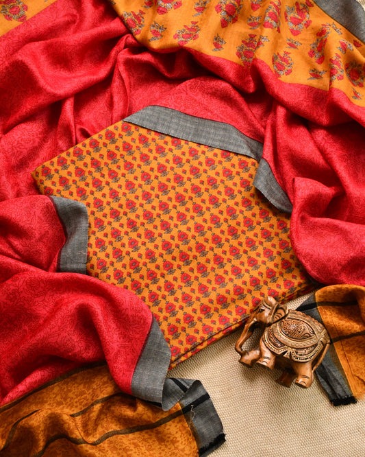 Pure Pashmina Unstitched Suit