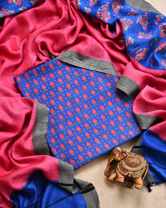 Pure Pashmina Unstitched Suit