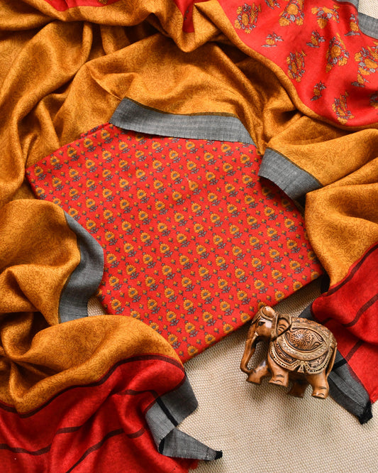 Pure Pashmina Unstitched Suit