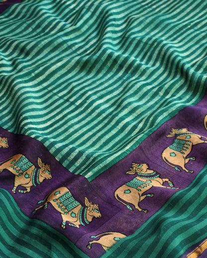 Pichwai Kantha Work Unstitched Suit