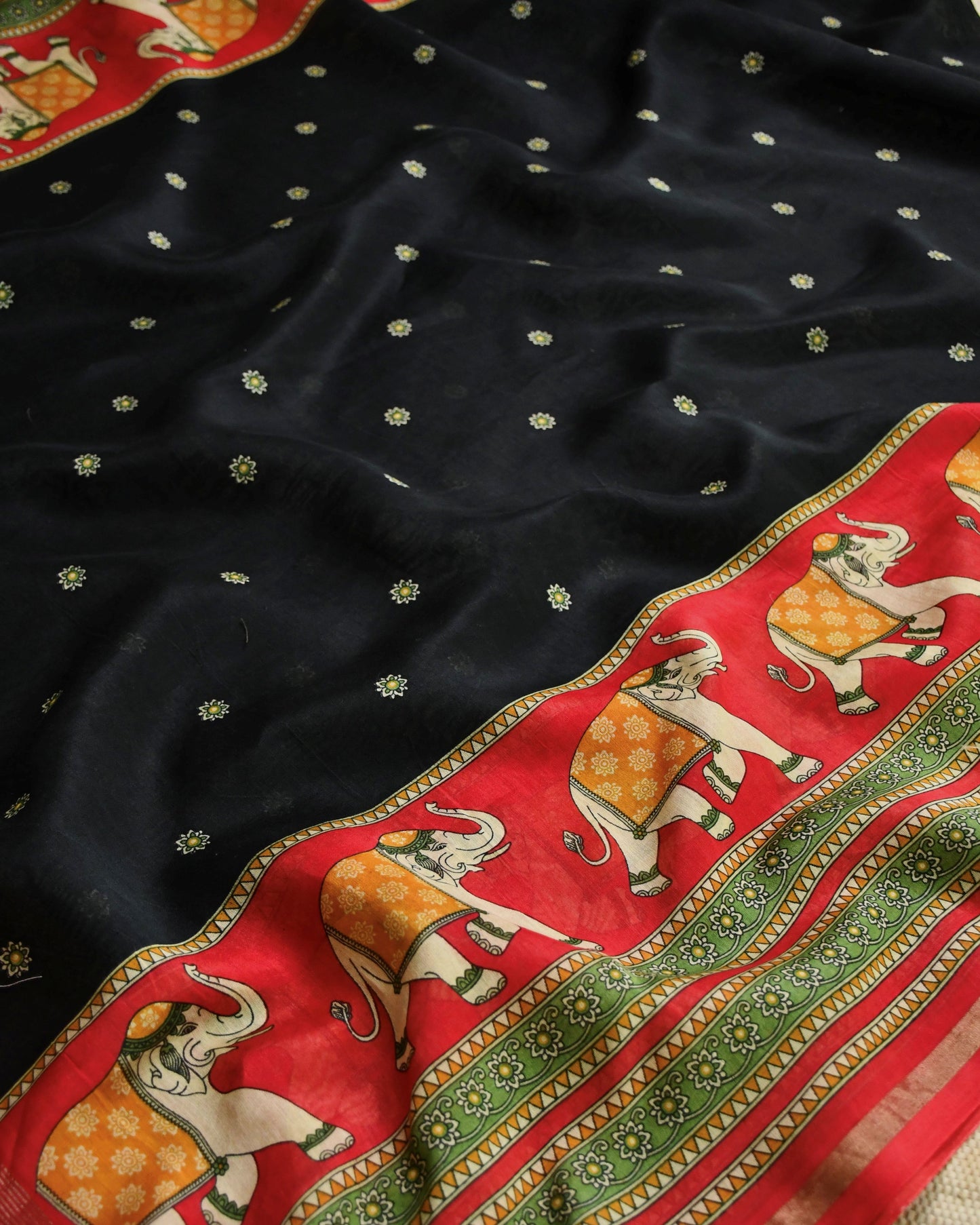 Pure Maheshwari Silk Zari Work Unstitched Suit