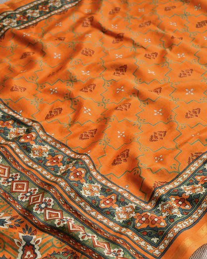 Pure Maheshwari silk  Unstitched Suit