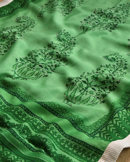 Pure Maheshwari silk  Unstitched Suit